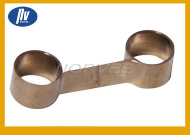 Double Holes Steel Tension Springs , Flat Spiral Torsion Springs For Motor